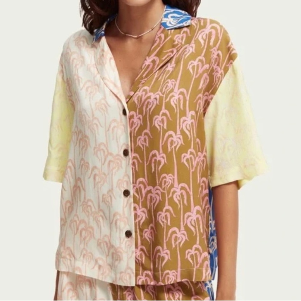 Scotch & Soda Palm Tree Button Down